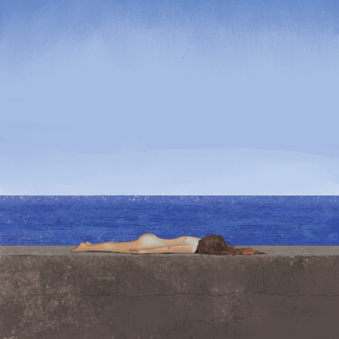 Arte digital titulada "oceano" por Francesco Dezio, Obra de arte original, Trabajo Digital 2D