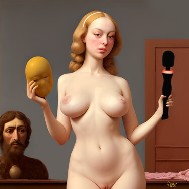 Digital Arts titled "I satiri" by Francesco Dezio, Original Artwork, AI generated image
