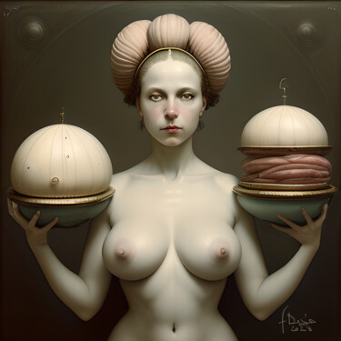 Arte digitale intitolato "hot cuisine" da Francesco Dezio, Opera d'arte originale, Modellazione 3D