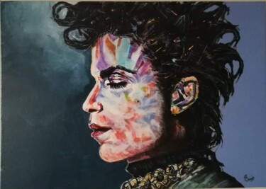 Painting titled "Prince" by Francesco Loggi, Original Artwork, Acrylic