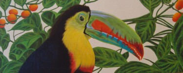 Painting titled "Tucano" by Francesco Loggi, Original Artwork, Acrylic