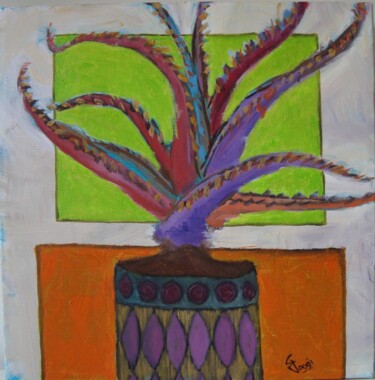 Peinture intitulée "Aloe" par Francesco Loggi, Œuvre d'art originale, Huile