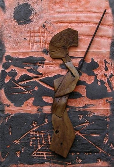 Sculpture titled "la donna del brigan…" by Francesco Mestria, Original Artwork