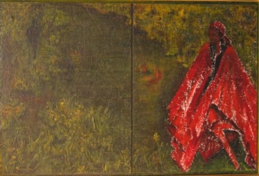 Peinture intitulée "IL SUFFIRAIT DE PRE…" par Francesca, Œuvre d'art originale, Huile