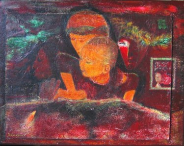 Peinture intitulée "RYANS RUN" par Francesca, Œuvre d'art originale, Huile