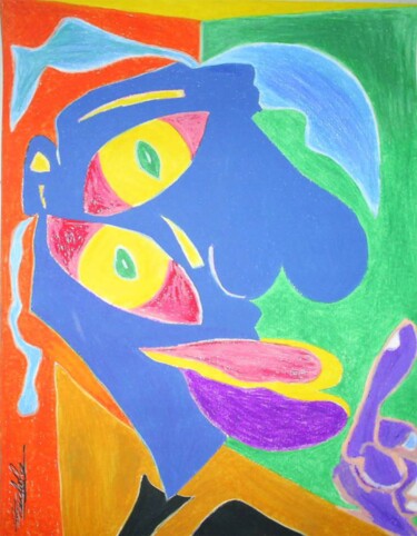 Schilderij getiteld "The Bahiano 2006 Pa…" door Franchelor, Origineel Kunstwerk, Pastel