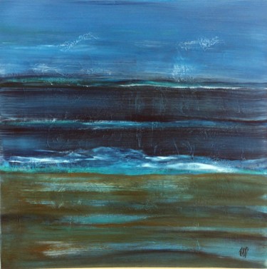 Painting titled "Basse mer" by Francine Alary, Original Artwork, Acrylic