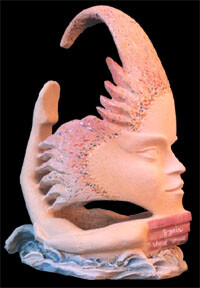 Sculpture intitulée "Anaïs, semences d'é…" par Francine Dubois, Œuvre d'art originale