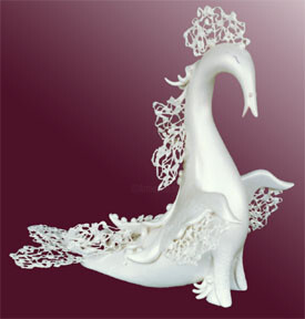 Sculpture intitulée "Cendrillon, princes…" par Francine Dubois, Œuvre d'art originale