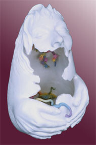 Sculpture intitulée "La brisure" par Francine Dubois, Œuvre d'art originale