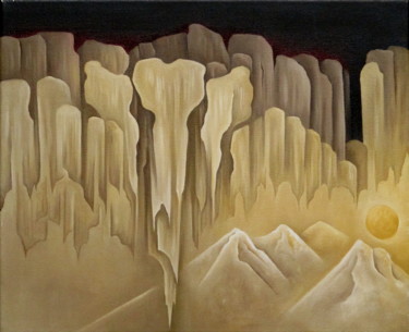 Painting titled "Diaphane" by Francine Saugey, Original Artwork