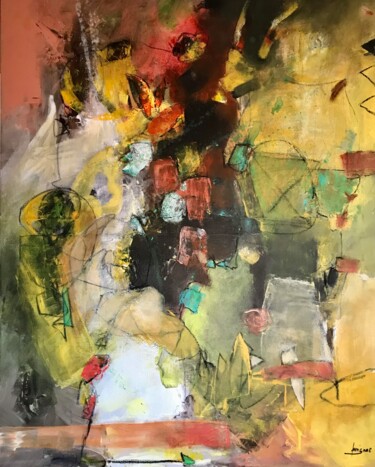 Malerei mit dem Titel "EFFETS TELLURIQUE.16" von Francine Scrignac, Original-Kunstwerk, Acryl