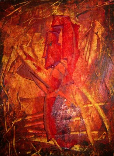 Peinture intitulée "LES FILS D'ARIANE" par Francine Barbaray, Œuvre d'art originale, Huile