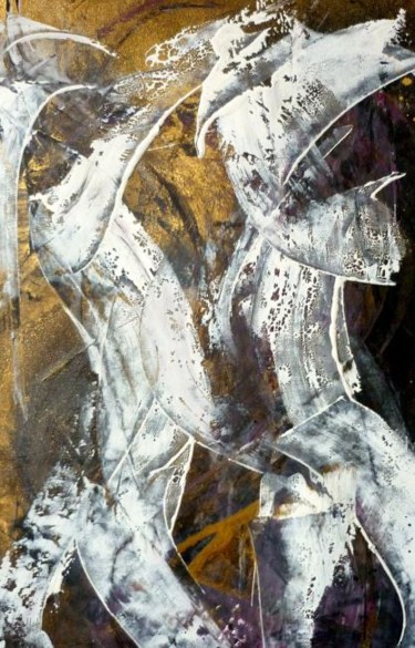 Peinture intitulée "LES MUTANTS" par Francine Barbaray, Œuvre d'art originale, Huile
