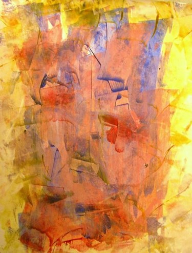 Peinture intitulée "LE BAISER DE JUDAS" par Francine Barbaray, Œuvre d'art originale