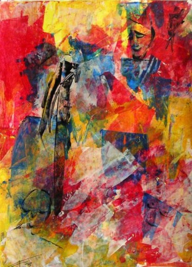 Peinture intitulée "JACQUES A DIT" par Francine Barbaray, Œuvre d'art originale