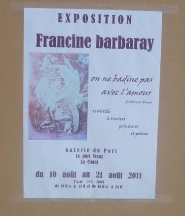 Photographie intitulée "L'AFFICHE DE L'EXPO…" par Francine Barbaray, Œuvre d'art originale