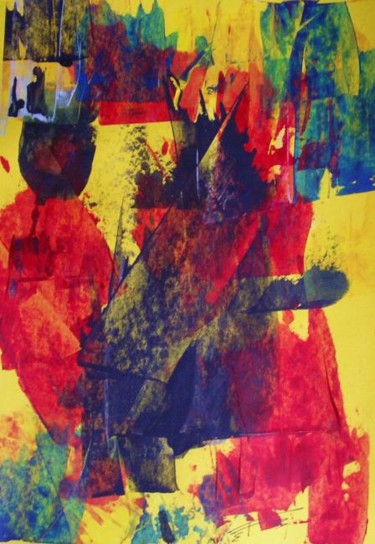 Peinture intitulée "LE TROISIEME JOUR" par Francine Barbaray, Œuvre d'art originale