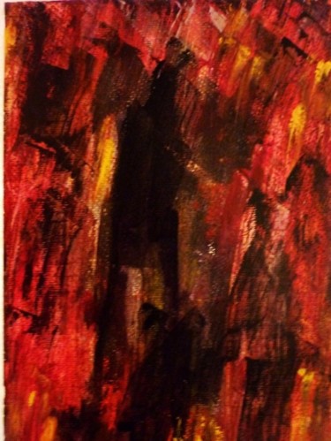 Peinture intitulée "LES HOMMES EN NOIR" par Francine Barbaray, Œuvre d'art originale