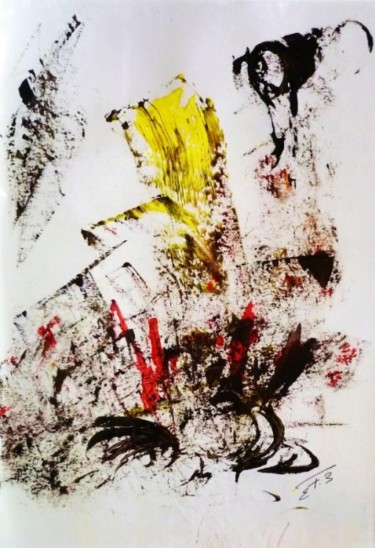 Peinture intitulée "LA PETITE FILLE AUX…" par Francine Barbaray, Œuvre d'art originale