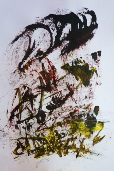 Peinture intitulée "LE BUCHER DES VANIT…" par Francine Barbaray, Œuvre d'art originale