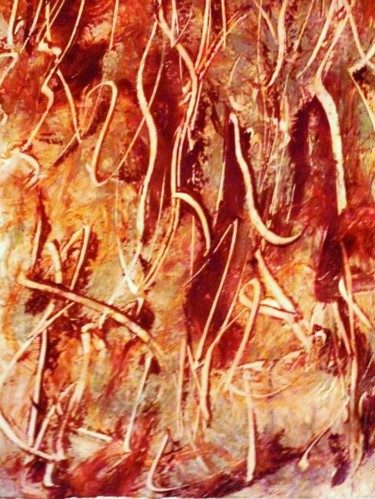 Painting titled "CARNET DE BAL-Colle…" by Francine Barbaray, Original Artwork, Oil