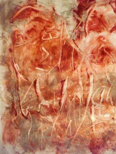 Peinture intitulée "LE TRIANGLE AMOUREU…" par Francine Barbaray, Œuvre d'art originale, Huile
