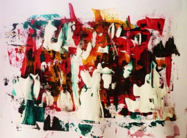 Peinture intitulée "AINSI VA LA VIE - C…" par Francine Barbaray, Œuvre d'art originale, Huile