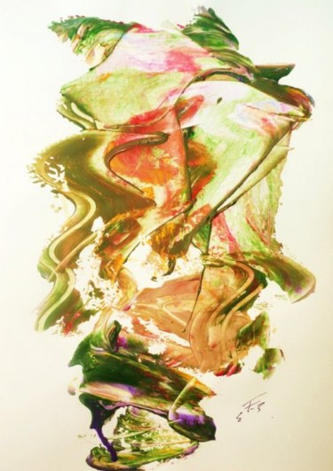 Peinture intitulée "FOLIE DOUCE - Colle…" par Francine Barbaray, Œuvre d'art originale