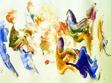 Peinture intitulée "JEUX DE DAMES - Col…" par Francine Barbaray, Œuvre d'art originale, Huile