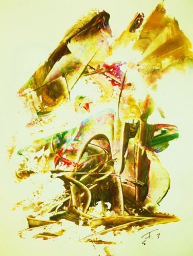 Peinture intitulée "LE JOKER DU XXIe si…" par Francine Barbaray, Œuvre d'art originale, Huile