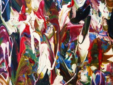 Peinture intitulée "AUT 'O FRICTIONS -…" par Francine Barbaray, Œuvre d'art originale, Huile