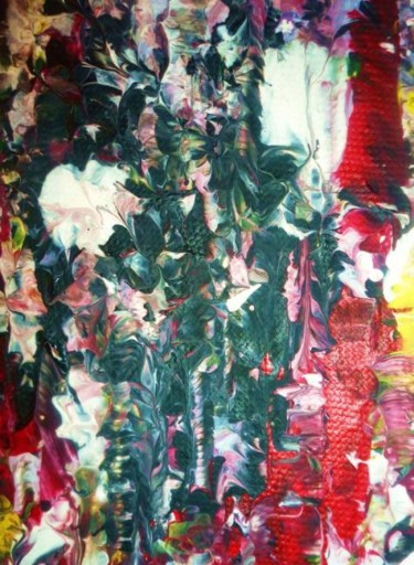 Peinture intitulée "LE POT AUX ROSES -…" par Francine Barbaray, Œuvre d'art originale, Huile