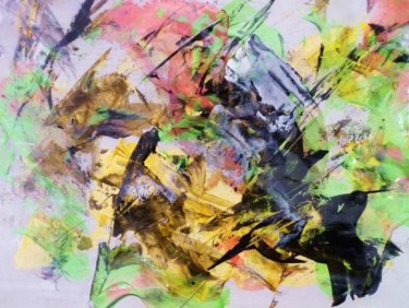 Peinture intitulée "DESABIME MOI -Colle…" par Francine Barbaray, Œuvre d'art originale, Huile