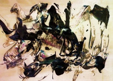 Peinture intitulée "LE TEMPS D'APRES -…" par Francine Barbaray, Œuvre d'art originale, Huile