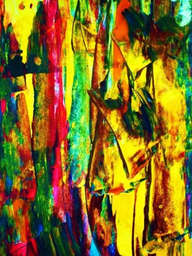 Peinture intitulée "LES OMBRES CLANDEST…" par Francine Barbaray, Œuvre d'art originale