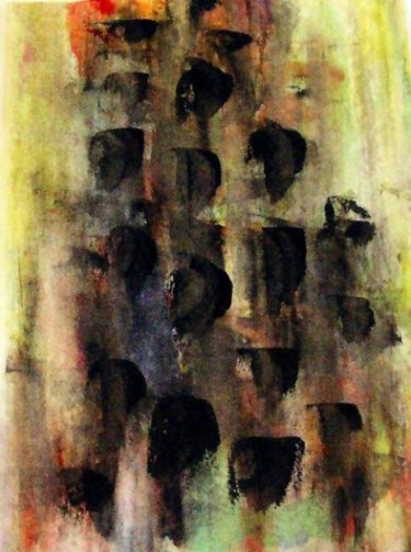 Painting titled "EXIL'S - Collect. L…" by Francine Barbaray, Original Artwork, Oil