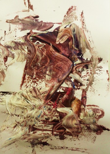 Pittura intitolato "LE PREDATEUR - Coll…" da Francine Barbaray, Opera d'arte originale, Acrilico