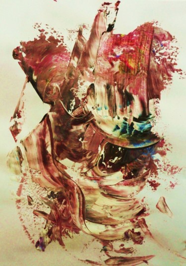 Painting titled "DE L'ART DU VIGILAM…" by Francine Barbaray, Original Artwork, Acrylic