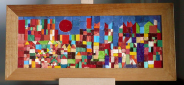 Sculpture titled "lumières de la vill…" by Francine Bonnet, Original Artwork, Mosaic