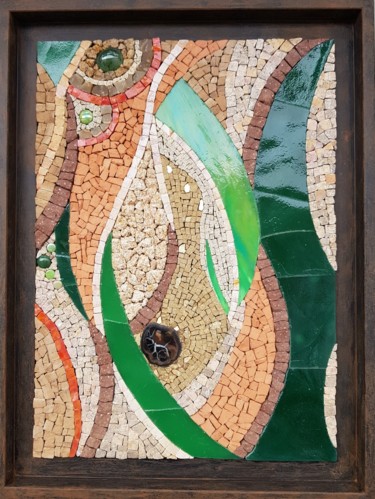 Skulptur mit dem Titel "jungle" von Francine Bonnet, Original-Kunstwerk, Mosaik