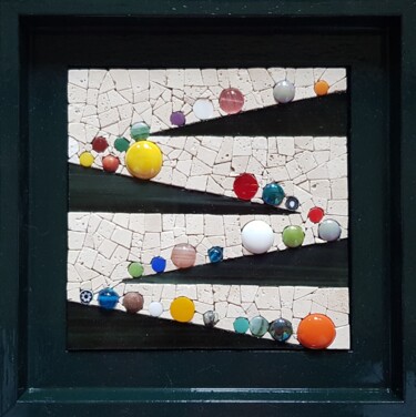 Sculpture titled "Toboggan" by Francine Bonnet, Original Artwork, Mosaic