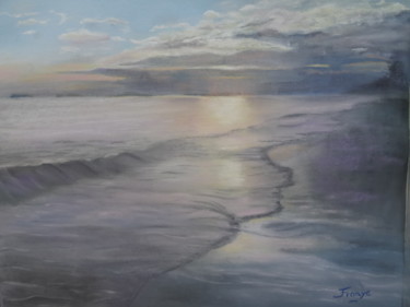Peinture intitulée "Rayong plage" par Franye, Œuvre d'art originale, Pastel
