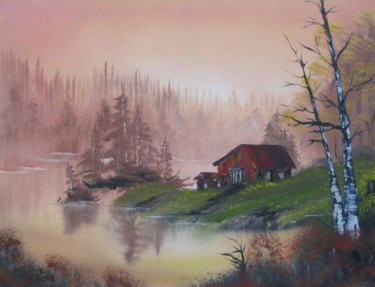 Peinture intitulée "Un matin brumeux.jpg" par Francine Georget, Œuvre d'art originale