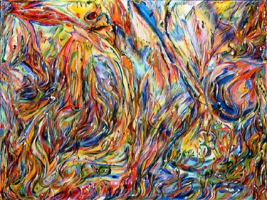 Pittura intitolato "Joy" da Francine Kohn Kohn, Opera d'arte originale, Acrilico