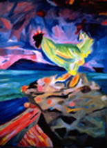 Painting titled "The Journey Home" by Francine Kohn Kohn, Original Artwork, Acrylic