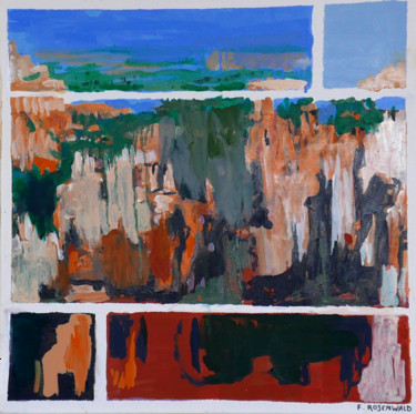 Peinture intitulée "Bryce canyon" par Francine Rosenwald : Parcours Artistique, Œuvre d'art originale, Huile