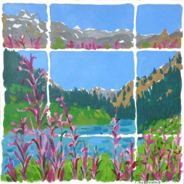 Painting titled "Alpes (petit)" by Francine Rosenwald : Parcours Artistique, Original Artwork