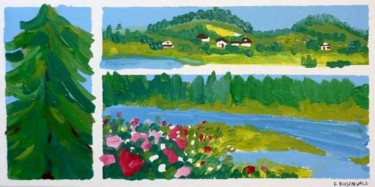Peinture intitulée "Epinal Vosges" par Francine Rosenwald : Parcours Artistique, Œuvre d'art originale