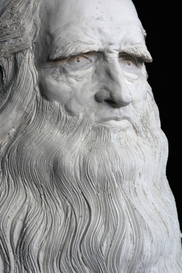 Sculpture titled "Leonardo" by Francioni Mastromarino, Original Artwork, Resin